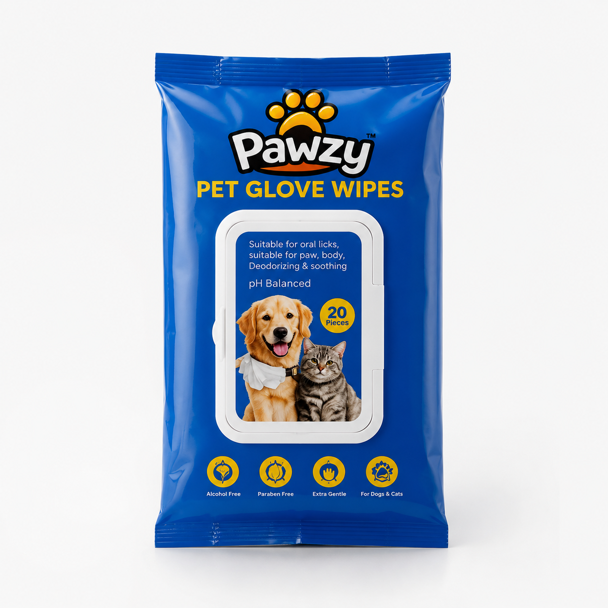 Pawzy Pet Glove Wipes