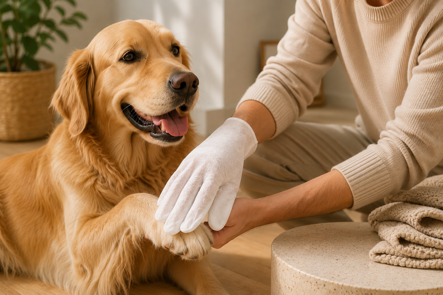 Pawzy Pet Glove Wipes